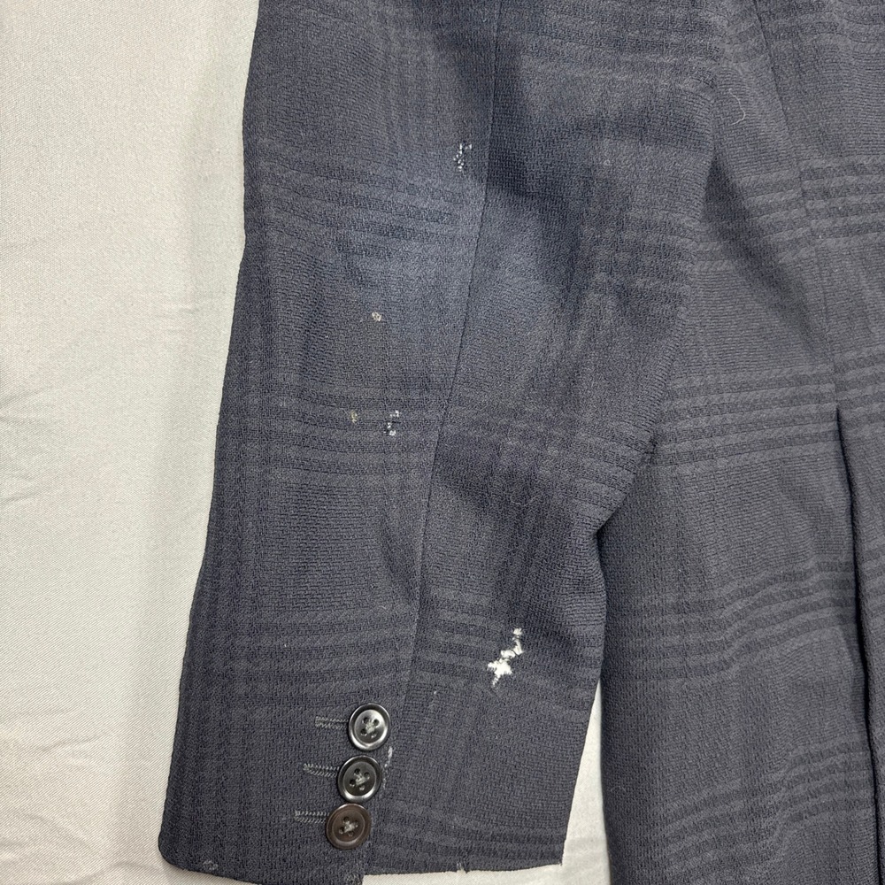 Armani Collezioni Plaid Blazer Jacket Two Button Notch Lapel Mens 40R Italian - Picture 11 of 13